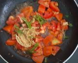 A picture of step 1 of Aloo Masala Curry/ Aloo Tomato Jhol Without Onion Garlic.