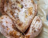 A picture of step 1 of My jamaican Spiced Chicken with A Mango Sauce.😍.