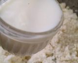 A picture of step 2 of Rasmalai coconut Modak.