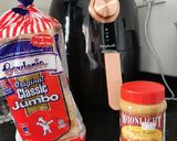 Gambar langkah 1 resipi Roti poket kacang air fryer.