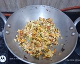 A picture of step 2 of Leftover salad with egg bhurji.