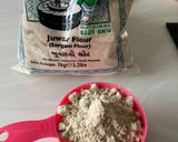 A picture of step 1 of Juwar roti (Sorghum).