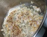 A picture of step 2 of Chawli Vangi Batata Bhaji (Traditional Cow Peas with Brinjal and Potatoes).