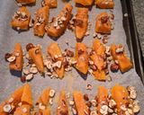 Une image de l'étape 4 de Pâte fraîche au potimarron breseola chèvre et noisettes.