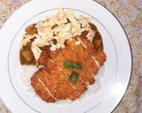 Foto langkah ke 7 dari resep Chicken Katsu Curry Rice with Egg.
