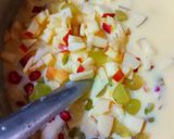A picture of step 4 of Fruit Custard.