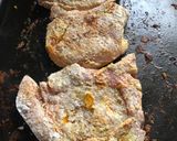 A picture of step 2 of T bone pork chop.