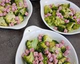 Une image de l'étape 4 de °Gratin de brocolis emmental et jambon°.