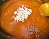 A picture of step 4 of Bombay Karachi halwa in heart shape.