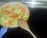 Foto del paso 3 de la receta Quiche de verduras y jamón serrano