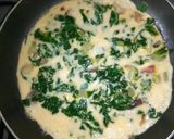 A picture of step 4 of Spinach omelette(#AuthorMarathon).