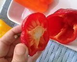 A picture of step 1 of Stuffed Bellpeppers.