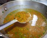 A picture of step 3 of Moth Dal with Masala Kachori.