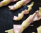 Keto baconos, sonkás csavart recept fázis 4 fotója