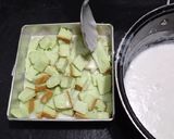 Foto langkah ke 3 dari resep Olahan Agar2 dan Roti Tawar Pandan.