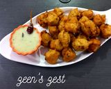 A picture of step 4 of Hyderabadi Daal Maash Bhajiye.