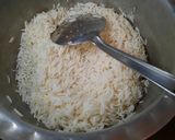 A picture of step 2 of Gur wale chawal.