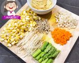 Foto langkah ke 2 dari resep Sup Asparagus Vegan alaMetut 👩‍🍳.