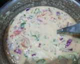 A picture of step 4 of Rava & Mix Veg Toast.