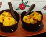 A picture of step 2 of Mango Tutti Frutti Ice Cream In Chocolate Bowls.