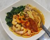 Foto langkah ke 12 dari resep Spicy prawn noodle.