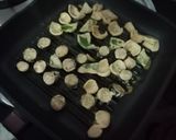 A picture of step 3 of Brinjal tikka.