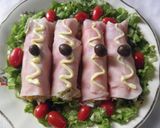 Foto del paso 6 de la receta: Rollos de jamón y arroz o canelones fríos sin masa