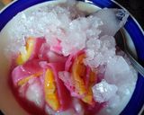 Foto langkah ke 9 dari resep Es pisang ijo (buah naga).