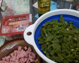 Foto del paso 1 de la receta: Vainitas con jamón