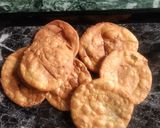 A picture of step 7 of Atta layered mathri.
