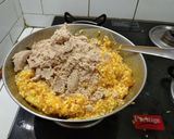 A picture of step 3 of SABUDANA UPMA without onion.