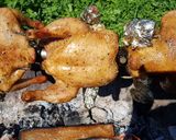 Pas rețetă Couscous cu ciuperci și pui pe rotisor 4 fotografie