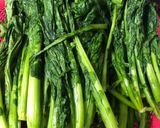Hình bước làm 1 của món Kim chi cải đắng(각김치)