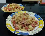 Foto langkah ke 1 dari resep Anabolic Quick Protein Luncheon Pasta|High Protein, Low Calorie.