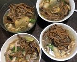 Hình bước làm 1 của món Miến măng gà ăn sáng