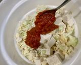 花椰菜豆腐のhida香腸🍅番茄醬的食譜步驟2照片