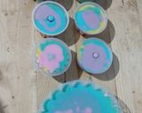 Foto langkah ke 5 dari resep Rainbow puding / Puding roti tawar.