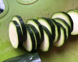 A picture of step 1 of Air Fryer Fried Zucchini.