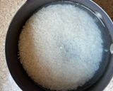 A picture of step 2 of Oats muthia with rice.