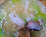 絲瓜蛤蜊味噌湯的食譜步驟1照片