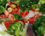 Foto del paso 5 de la receta: Ensalada tibia, brócoli, caballa, alubias