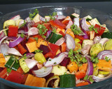 Foto del paso 1 de la receta: Verduras al horno con huevo al vapor