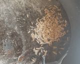 A picture of step 1 of Methi matar malai.