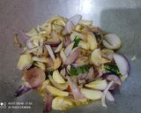 A picture of step 1 of Hyderabadi Paneer Masala.