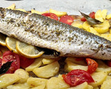 Foto del paso 6 de la receta: Mújol al horno con patatas