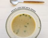 Gambar langkah 4 resipi Potato Leek Soup with Chives.