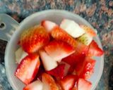 A picture of step 5 of Strawberry cheese cake.