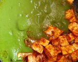 A picture of step 6 of Palak Paneer.