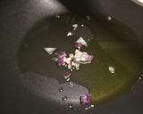 A picture of step 1 of Pasta with asparagus and speck.