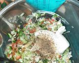 A picture of step 1 of Veg mayonnaise sandwich.